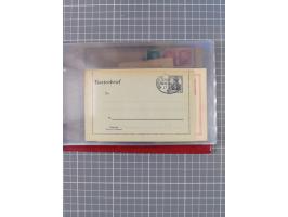 1891/1925, Sammlung “DASP BREMEN-NEW YORK I.-X.” mit ca. 50 Briefen, Karten und GSK, dabei zwei Postkarten mit L1 “Missent to