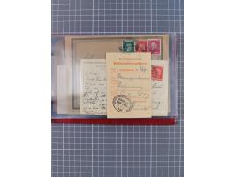 1891/1925, Sammlung “DASP BREMEN-NEW YORK I.-X.” mit ca. 50 Briefen, Karten und GSK, dabei zwei Postkarten mit L1 “Missent to