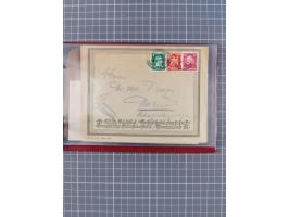 1891/1925, Sammlung “DASP BREMEN-NEW YORK I.-X.” mit ca. 50 Briefen, Karten und GSK, dabei zwei Postkarten mit L1 “Missent to