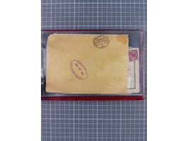 1891/1925, Sammlung “DASP BREMEN-NEW YORK I.-X.” mit ca. 50 Briefen, Karten und GSK, dabei zwei Postkarten mit L1 “Missent to