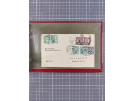 1891/1925, Sammlung “DASP BREMEN-NEW YORK I.-X.” mit ca. 50 Briefen, Karten und GSK, dabei zwei Postkarten mit L1 “Missent to