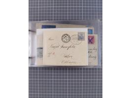 1906/33, Sammlung “DSP LINIE BREMEN-NEW YORK a-h” mit ca. 60 Briefen, Karten und GSK, dabei u.a. Ozean-Briefumschlag 1932 und