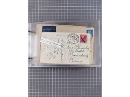 1906/33, Sammlung “DSP LINIE BREMEN-NEW YORK a-h” mit ca. 60 Briefen, Karten und GSK, dabei u.a. Ozean-Briefumschlag 1932 und