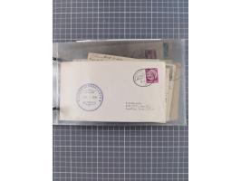 1906/33, Sammlung “DSP LINIE BREMEN-NEW YORK a-h” mit ca. 60 Briefen, Karten und GSK, dabei u.a. Ozean-Briefumschlag 1932 und