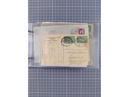 1906/33, Sammlung “DSP LINIE BREMEN-NEW YORK a-h” mit ca. 60 Briefen, Karten und GSK, dabei u.a. Ozean-Briefumschlag 1932 und