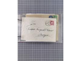 1906/33, Sammlung “DSP LINIE BREMEN-NEW YORK a-h” mit ca. 60 Briefen, Karten und GSK, dabei u.a. Ozean-Briefumschlag 1932 und