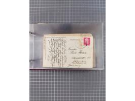 1906/33, Sammlung “DSP LINIE BREMEN-NEW YORK a-h” mit ca. 60 Briefen, Karten und GSK, dabei u.a. Ozean-Briefumschlag 1932 und