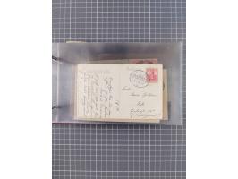 1906/33, Sammlung “DSP LINIE BREMEN-NEW YORK a-h” mit ca. 60 Briefen, Karten und GSK, dabei u.a. Ozean-Briefumschlag 1932 und