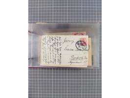 1906/33, Sammlung “DSP LINIE BREMEN-NEW YORK a-h” mit ca. 60 Briefen, Karten und GSK, dabei u.a. Ozean-Briefumschlag 1932 und