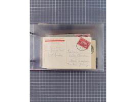 1906/33, Sammlung “DSP LINIE BREMEN-NEW YORK a-h” mit ca. 60 Briefen, Karten und GSK, dabei u.a. Ozean-Briefumschlag 1932 und