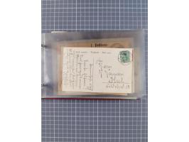 1906/33, Sammlung “DSP LINIE BREMEN-NEW YORK a-h” mit ca. 60 Briefen, Karten und GSK, dabei u.a. Ozean-Briefumschlag 1932 und