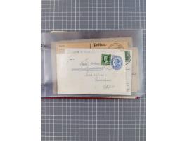 1906/33, Sammlung “DSP LINIE BREMEN-NEW YORK a-h” mit ca. 60 Briefen, Karten und GSK, dabei u.a. Ozean-Briefumschlag 1932 und