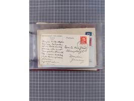 1906/33, Sammlung “DSP LINIE BREMEN-NEW YORK a-h” mit ca. 60 Briefen, Karten und GSK, dabei u.a. Ozean-Briefumschlag 1932 und