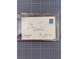 1906/33, Sammlung “DSP LINIE BREMEN-NEW YORK a-h” mit ca. 60 Briefen, Karten und GSK, dabei u.a. Ozean-Briefumschlag 1932 und