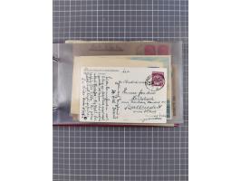 1906/33, Sammlung “DSP LINIE BREMEN-NEW YORK a-h” mit ca. 60 Briefen, Karten und GSK, dabei u.a. Ozean-Briefumschlag 1932 und