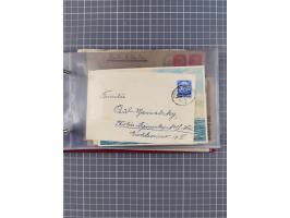 1906/33, Sammlung “DSP LINIE BREMEN-NEW YORK a-h” mit ca. 60 Briefen, Karten und GSK, dabei u.a. Ozean-Briefumschlag 1932 und