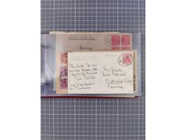 1906/33, Sammlung “DSP LINIE BREMEN-NEW YORK a-h” mit ca. 60 Briefen, Karten und GSK, dabei u.a. Ozean-Briefumschlag 1932 und