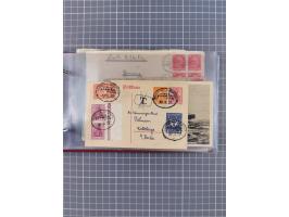 1906/33, Sammlung “DSP LINIE BREMEN-NEW YORK a-h” mit ca. 60 Briefen, Karten und GSK, dabei u.a. Ozean-Briefumschlag 1932 und