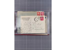 1906/33, Sammlung “DSP LINIE BREMEN-NEW YORK a-h” mit ca. 60 Briefen, Karten und GSK, dabei u.a. Ozean-Briefumschlag 1932 und