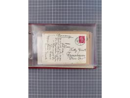 1906/33, Sammlung “DSP LINIE BREMEN-NEW YORK a-h” mit ca. 60 Briefen, Karten und GSK, dabei u.a. Ozean-Briefumschlag 1932 und