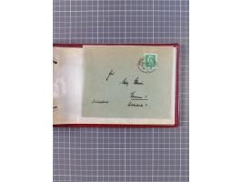 1906/33, Sammlung “DSP LINIE BREMEN-NEW YORK a-h” mit ca. 60 Briefen, Karten und GSK, dabei u.a. Ozean-Briefumschlag 1932 und