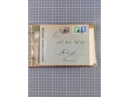 1853/1970 (ca.), interessante Sammlung “Schiffspost der Ostsee” mit Schwerpunkt bei den Anlandungsstempeln, ca 130 Briefe, Ka