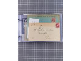 Norwegen: 1885/1934, Sammlung “Nummern-Stempel der Schiffspost ex 17/837” mit über 40 Briefen, Karten und GSK sowie einigen l