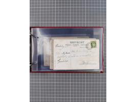 Norwegen: 1885/1934, Sammlung “Nummern-Stempel der Schiffspost ex 17/837” mit über 40 Briefen, Karten und GSK sowie einigen l