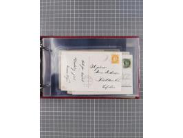 Norwegen: 1885/1934, Sammlung “Nummern-Stempel der Schiffspost ex 17/837” mit über 40 Briefen, Karten und GSK sowie einigen l
