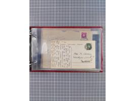 Norwegen: 1885/1934, Sammlung “Nummern-Stempel der Schiffspost ex 17/837” mit über 40 Briefen, Karten und GSK sowie einigen l