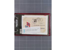 Norwegen: 1885/1934, Sammlung “Nummern-Stempel der Schiffspost ex 17/837” mit über 40 Briefen, Karten und GSK sowie einigen l