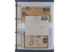 1924/36, Sammlung “DSP LINIE HAMBURG-OSTAFRIKA A-E +a-c” mit 24 Briefen, Karten und GSK, dabei u.a. zwei R-Briefe, dazu Forsc