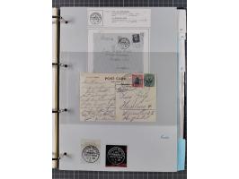 1924/36, Sammlung “DSP LINIE HAMBURG-OSTAFRIKA A-E +a-c” mit 24 Briefen, Karten und GSK, dabei u.a. zwei R-Briefe, dazu Forsc