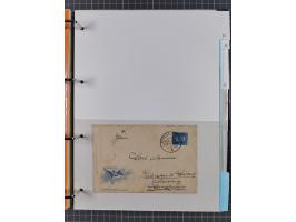 1924/36, Sammlung “DSP LINIE HAMBURG-OSTAFRIKA A-E +a-c” mit 24 Briefen, Karten und GSK, dabei u.a. zwei R-Briefe, dazu Forsc