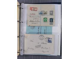 1924/36, Sammlung “DSP LINIE HAMBURG-OSTAFRIKA A-E +a-c” mit 24 Briefen, Karten und GSK, dabei u.a. zwei R-Briefe, dazu Forsc