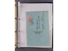 1924/36, Sammlung “DSP LINIE HAMBURG-OSTAFRIKA A-E +a-c” mit 24 Briefen, Karten und GSK, dabei u.a. zwei R-Briefe, dazu Forsc