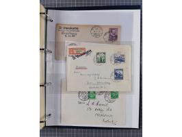 1924/36, Sammlung “DSP LINIE HAMBURG-OSTAFRIKA A-E +a-c” mit 24 Briefen, Karten und GSK, dabei u.a. zwei R-Briefe, dazu Forsc