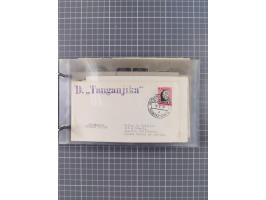 1936/39, Sammlung “DSP Deutsche Afrika-Linien/Hamburg-Afrika” mit ca. 65 Briefen, Karten und GSK, dabei viele verschiedene St