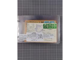 1925/35, kleine Sammlung Flaggenstempel “DSP HAMBURG-SÜDAMERIKA” mit ca. 90 Briefen, Karten und GSK, dabei u.a. zwei R-Briefe