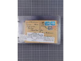 1925/35, kleine Sammlung Flaggenstempel “DSP HAMBURG-SÜDAMERIKA” mit ca. 90 Briefen, Karten und GSK, dabei u.a. zwei R-Briefe