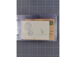 1925/35, kleine Sammlung Flaggenstempel “DSP HAMBURG-SÜDAMERIKA” mit ca. 90 Briefen, Karten und GSK, dabei u.a. zwei R-Briefe