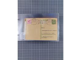 1925/35, kleine Sammlung Flaggenstempel “DSP HAMBURG-SÜDAMERIKA” mit ca. 90 Briefen, Karten und GSK, dabei u.a. zwei R-Briefe