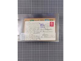 1925/35, kleine Sammlung Flaggenstempel “DSP HAMBURG-SÜDAMERIKA” mit ca. 90 Briefen, Karten und GSK, dabei u.a. zwei R-Briefe