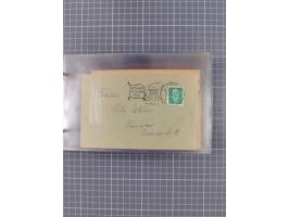 1925/35, kleine Sammlung Flaggenstempel “DSP HAMBURG-SÜDAMERIKA” mit ca. 90 Briefen, Karten und GSK, dabei u.a. zwei R-Briefe