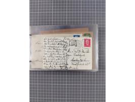 1925/35, kleine Sammlung Flaggenstempel “DSP HAMBURG-SÜDAMERIKA” mit ca. 90 Briefen, Karten und GSK, dabei u.a. zwei R-Briefe