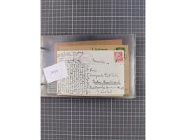 1925/35, kleine Sammlung Flaggenstempel “DSP HAMBURG-SÜDAMERIKA” mit ca. 90 Briefen, Karten und GSK, dabei u.a. zwei R-Briefe