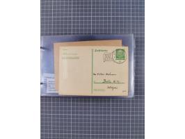 1925/35, kleine Sammlung Flaggenstempel “DSP HAMBURG-SÜDAMERIKA” mit ca. 90 Briefen, Karten und GSK, dabei u.a. zwei R-Briefe