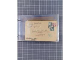 1925/35, kleine Sammlung Flaggenstempel “DSP HAMBURG-SÜDAMERIKA” mit ca. 90 Briefen, Karten und GSK, dabei u.a. zwei R-Briefe