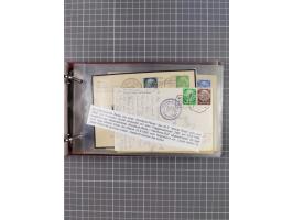 1925/35, kleine Sammlung Flaggenstempel “DSP HAMBURG-SÜDAMERIKA” mit ca. 90 Briefen, Karten und GSK, dabei u.a. zwei R-Briefe