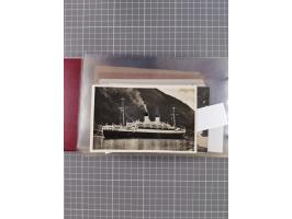 1925/35, kleine Sammlung Flaggenstempel “DSP HAMBURG-SÜDAMERIKA” mit ca. 90 Briefen, Karten und GSK, dabei u.a. zwei R-Briefe